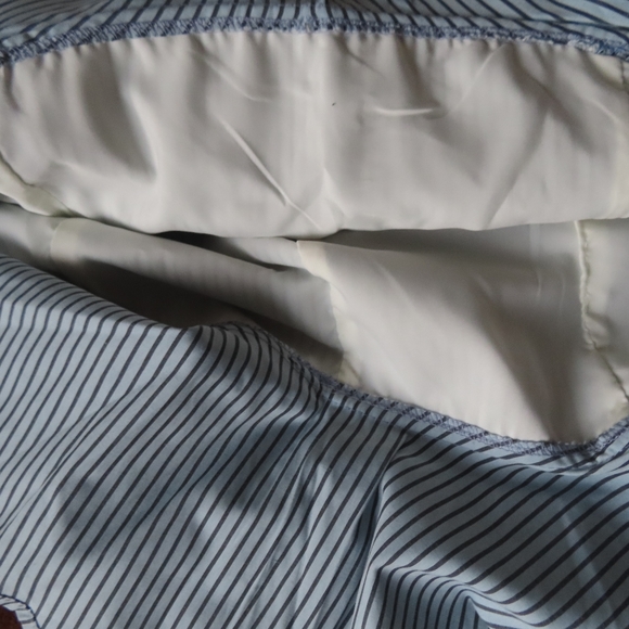 Never A Wallflower striped Blue Ruffle Belted Skirt Size XS NWT - Picture 4 of 8